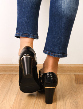 Botine Dama Cu Toc Si Fermoar Movie Negre 